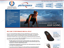 Tablet Screenshot of performanceorthotics.com